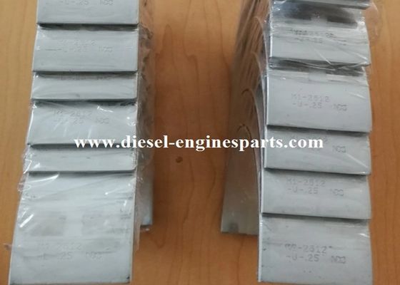 Low Noise Round Kummins K19 Engine Bearings Electroplated For Temp Resistance