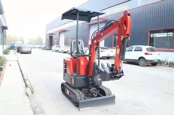 Casting Iron Steel Mini Excavator Machine 1600mm Digging Depth